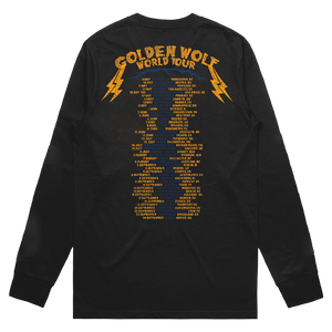 Sugar Cat Black Long Sleeve T-shirt  (With Back Print)