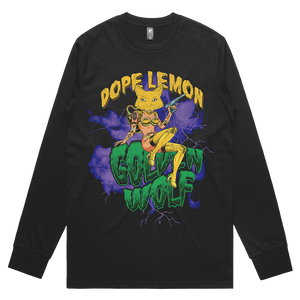 Sugar Cat Black Long Sleeve T-shirt  (With Back Print)