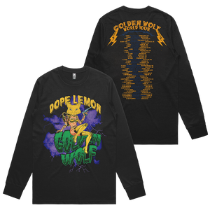 Sugar Cat Black Long Sleeve T-shirt  (With Back Print)